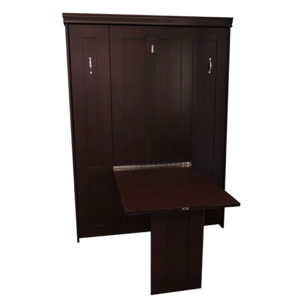 york murphy bed with table traditional mahogany stain